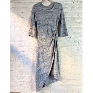 Francesca’s Grey A Symmetrical sweater dress